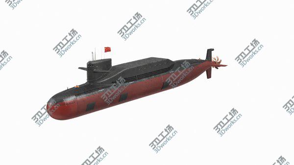 images/goods_img/20210312/Jin Class Ballistic Missile Submarine Type 094 Rigged 3D model/2.jpg
